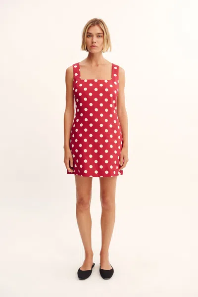The Posse Alice Mini Dress In Polka Dot