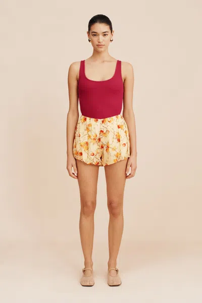 The Posse Axel Scoop Singlet In Dragonfruit