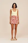 The Posse Axel Scoop Tank In Butter Yellow