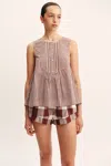 The Posse Callie Blouse In Brown