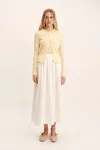 The Posse Cooper Cardigan In Limoncello