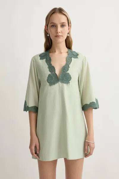 The Posse Darya Kaftan In Green