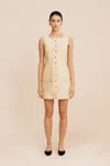 The Posse Emma Button Down Dress In Dusty Citron