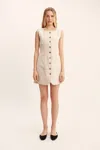 The Posse Emma Button Down Dress In Natural
