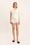 The Posse Ezra Blouse In White