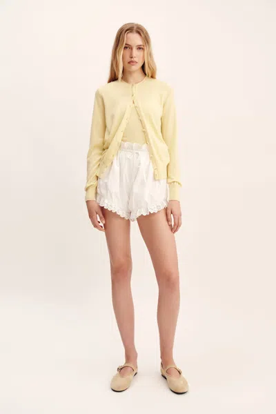 The Posse Finn Cardigan In Yellow