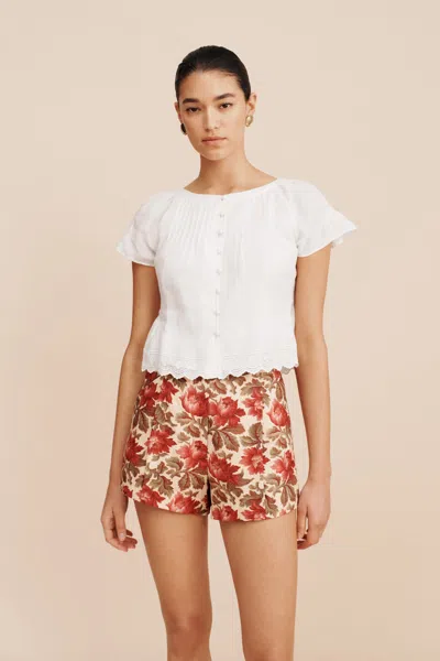 The Posse Grace Blouse In Vintage White