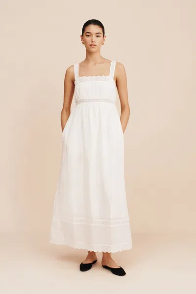 The Posse Grace Shift Dress In Vintage White
