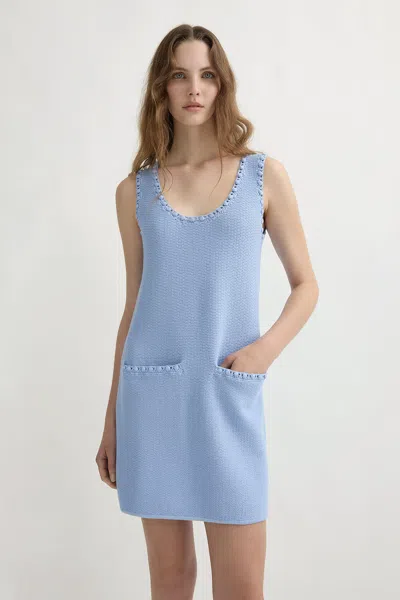 Posse Harlan Mini Dress In Blue
