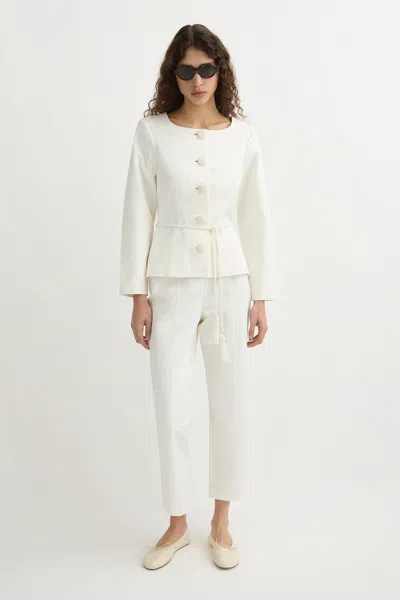 The Posse Heidi Trouser In White