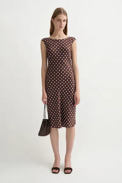 The Posse Leo Dress In Brown
