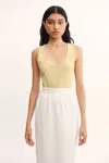 The Posse Lewis Singlet In Beige