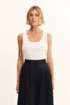 The Posse Lewis Singlet In White