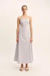 The Posse Lori Dress In Blue Stripe