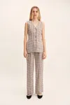 The Posse Lori Vest In Chocolate Plaid