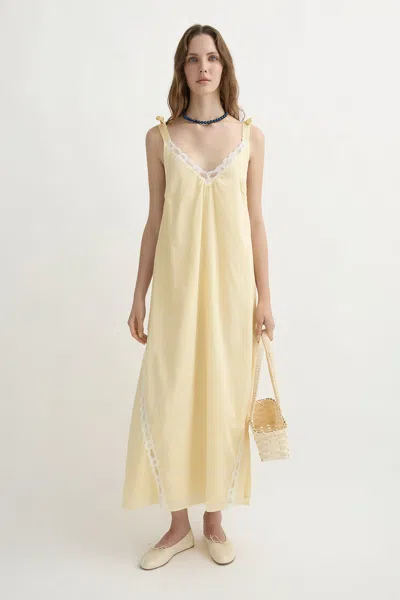 The Posse Marilyn Shift Dress In Yellow