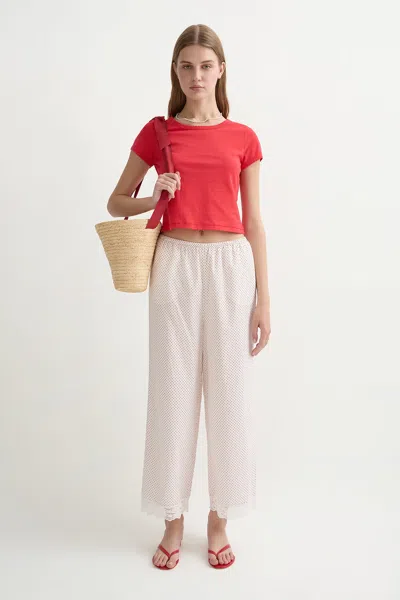 The Posse Marlowe Pant In White