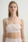 The Posse Marlowe Top In White
