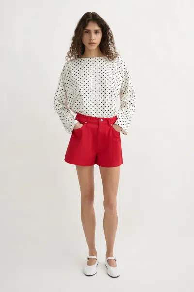 The Posse Mason Short In Red