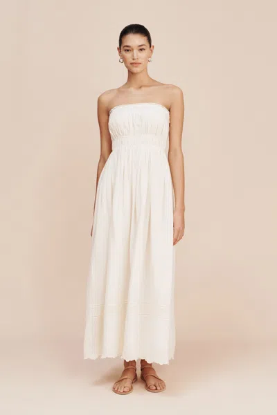 The Posse Mylah Strapless Dress In Cream