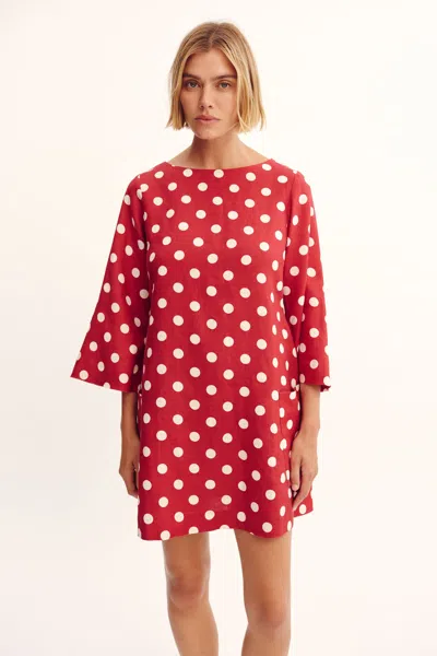 The Posse Nina Mini Dress In Polka Dot