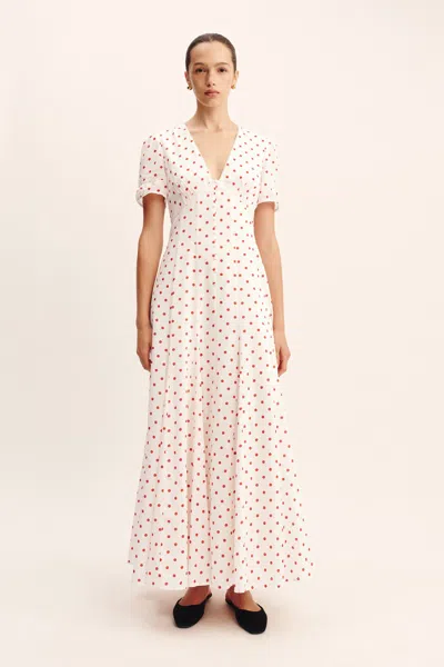 The Posse Paloma Dress In Petite Polka Dot