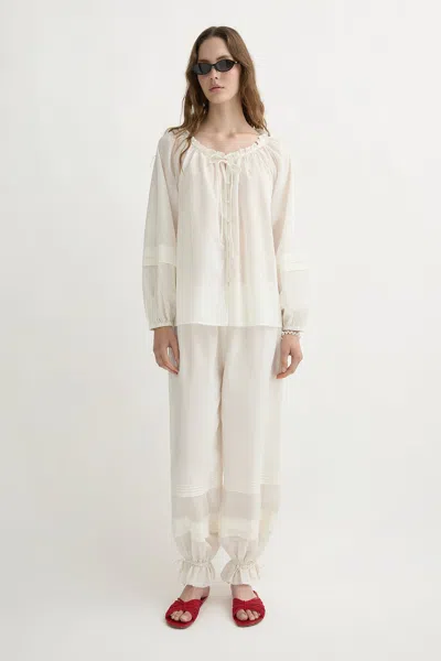The Posse Pearl Pants In Neutral