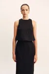 The Posse Poppy Top In Black