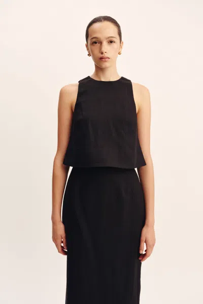 The Posse Poppy Top In Black