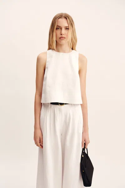 The Posse Poppy Top In Ivory