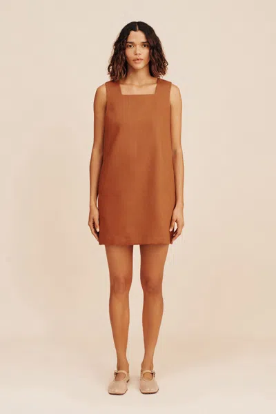 The Posse Rio Mini Dress In Chestnut