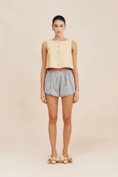 The Posse Rio Top In Dusty Citron
