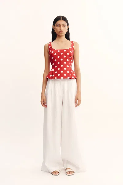 The Posse Rosalie Top In Polka Dot