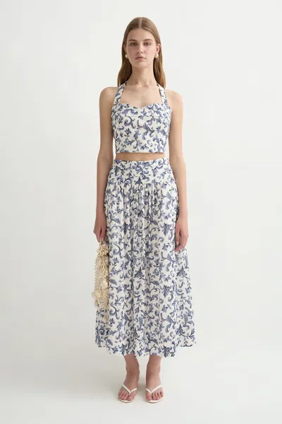 The Posse Rue Skirt In Blue