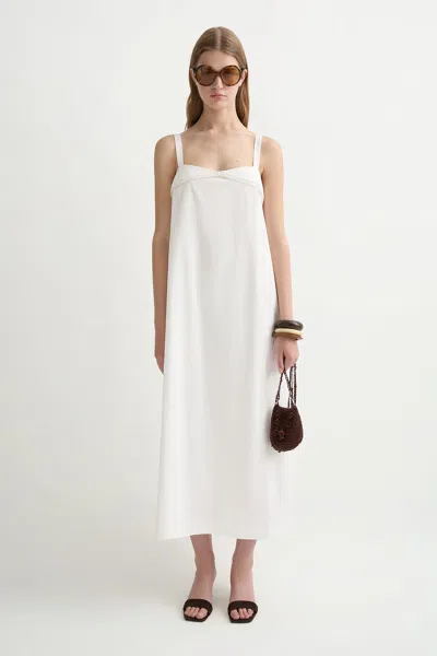 Posse Rue Sundress In White