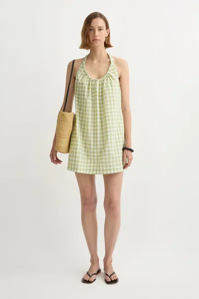 The Posse Wendy Mini Dress In Green