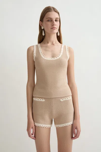 The Posse Willow Top In Neutral