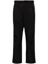The Power For The People Wilson Stripe Trousers In Black