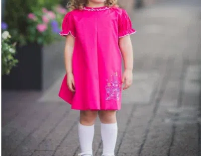 The Proper Peony Kids' Royal Wishes Dress In Hot Pink