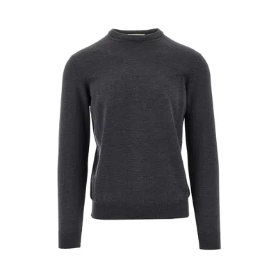The Pull Erino Wool Crewneck Sweater In Gray