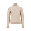 The Pull Erino Wool Knitted Turtleneck In Neutral
