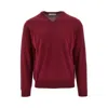 The Pull Extrafine Merino Wool Sweater In Red