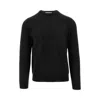 The Pull Silk And Wool Blend Sweater In Black