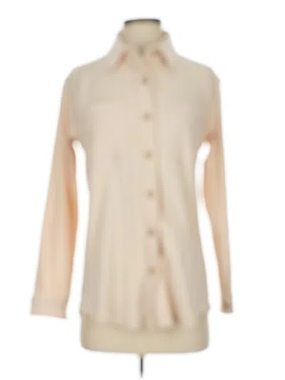 Pre-owned The Pulse Boutique Long Sleeve Blouse In White