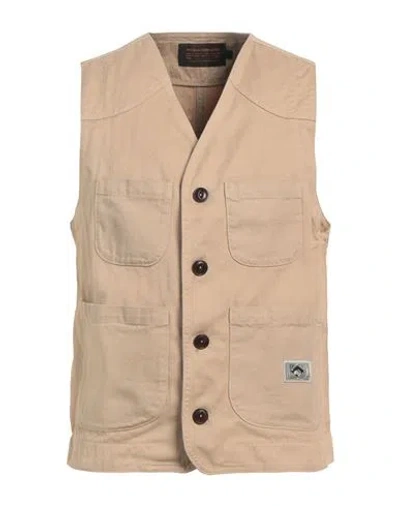 The Quartermaster Man Denim Outerwear Sand Size S Cotton In Beige