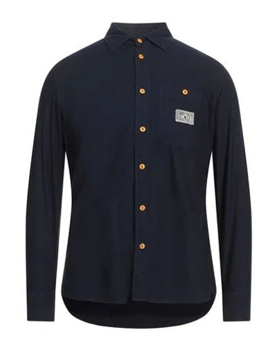 The Quartermaster Man Shirt Midnight Blue Size Xs Cotton