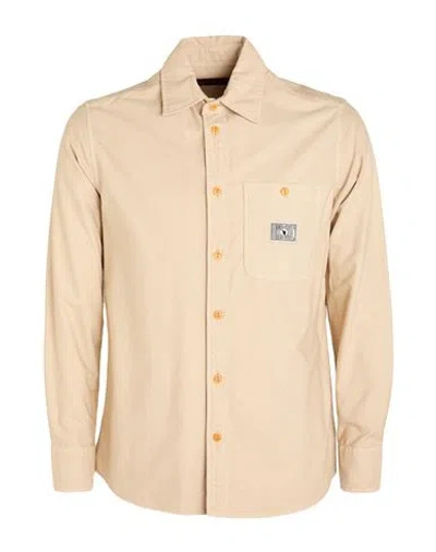 The Quartermaster Man Shirt Sand Size Xs Cotton In Beige