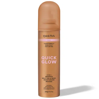 The Quick Flick Quick Glow Dark Whipped Tan Body Moisturiser Mousse 260g