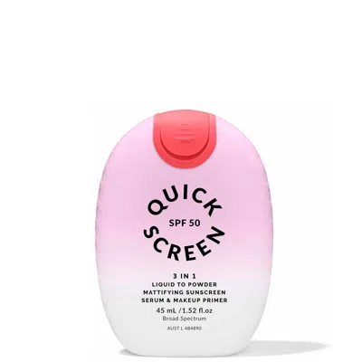 The Quick Flick Quick Screen Spf50 Liquid To Powder Mattifying Serum & Primer - Watermelon 45ml