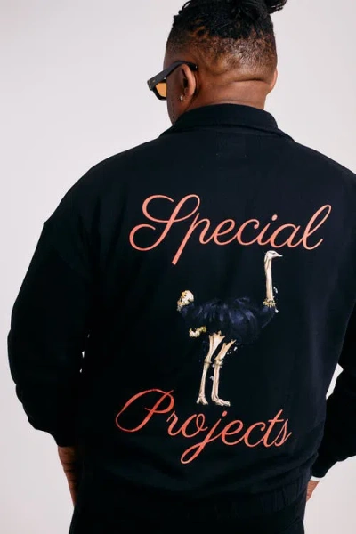 The Rad Black Kids Ostrich Jacket